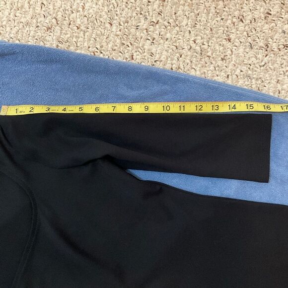 NWT Adrienne Vittadini 3 quarter sleeve square neck black top - Picture 7 of 9